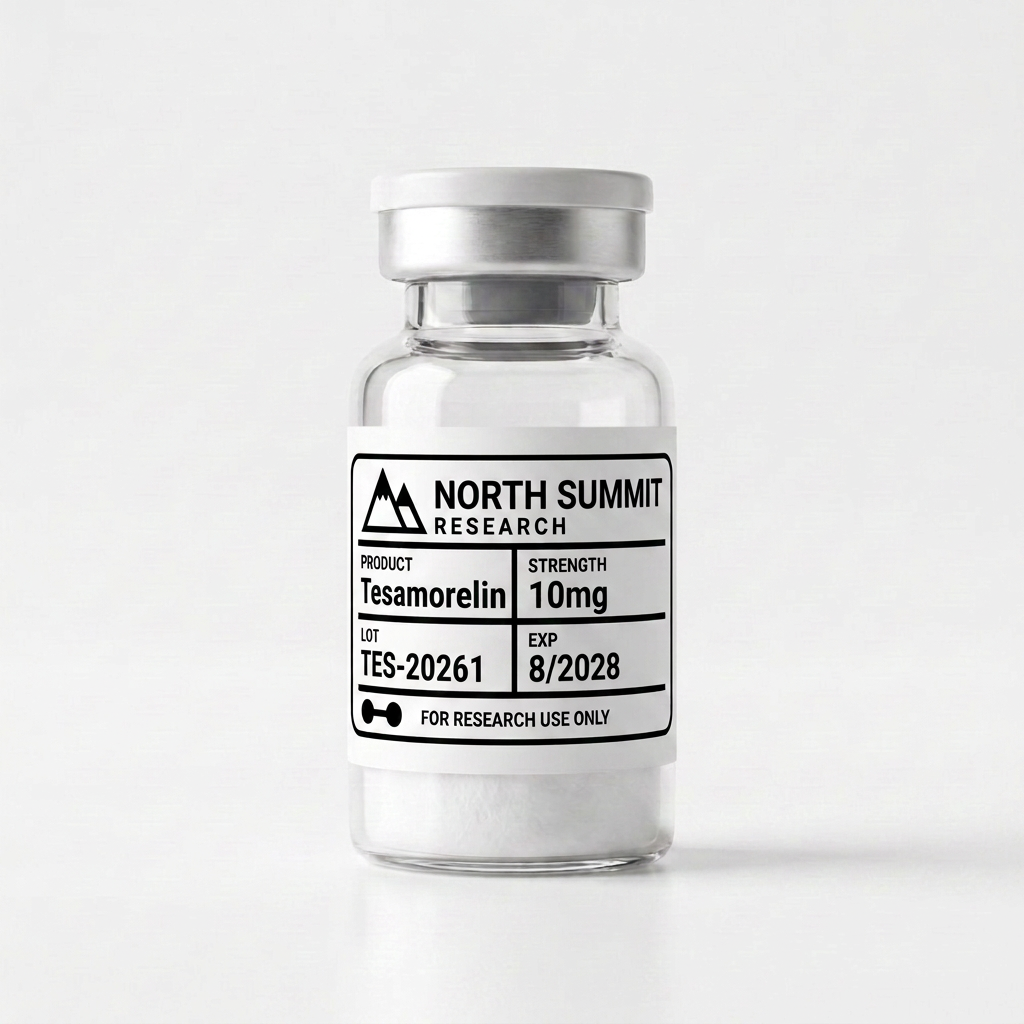 Tesamorelin 10mg research peptide vial — Growth Hormone — North Summit Labs