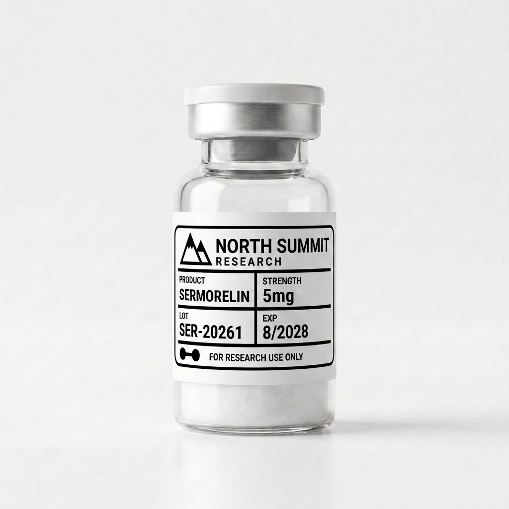 Sermorelin 5mg research peptide vial — Growth Hormone — North Summit Labs