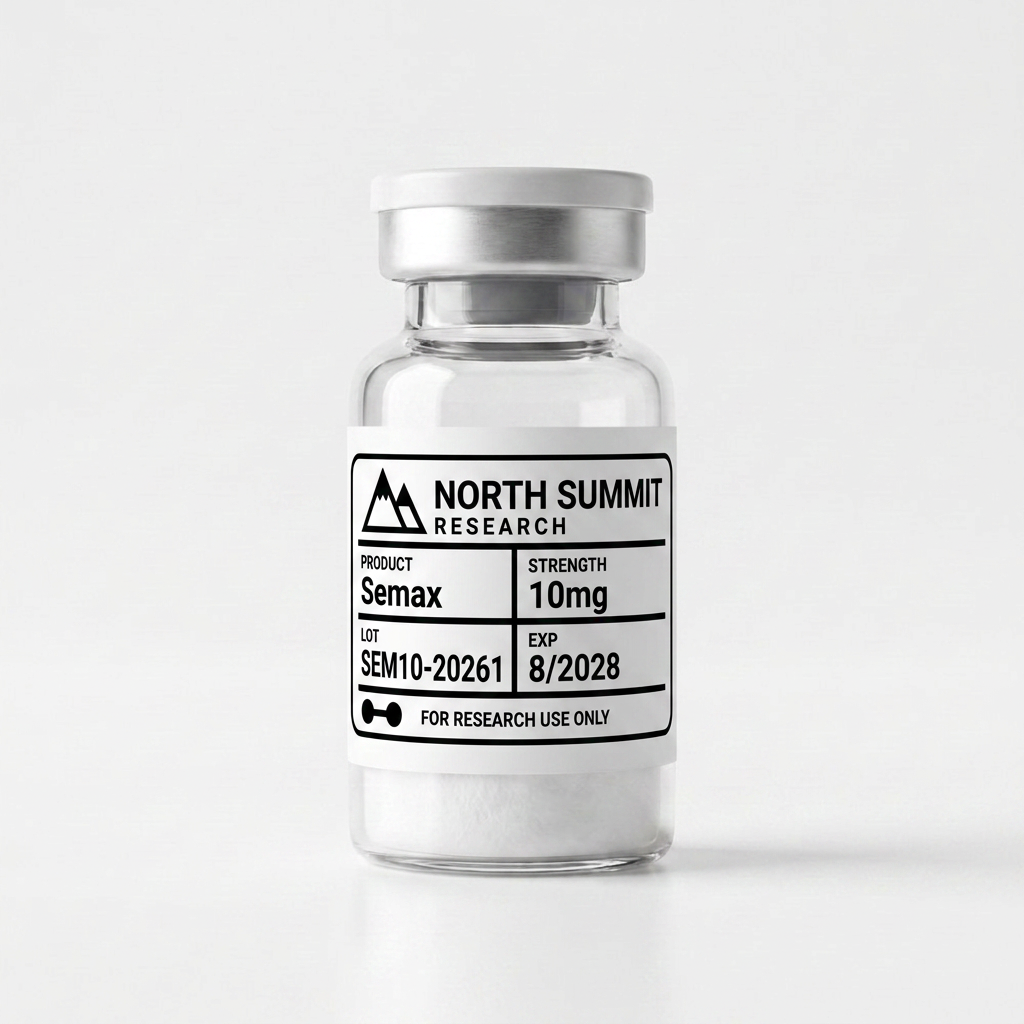 Semax 10mg research peptide vial — Cognitive & Neuro — North Summit Labs